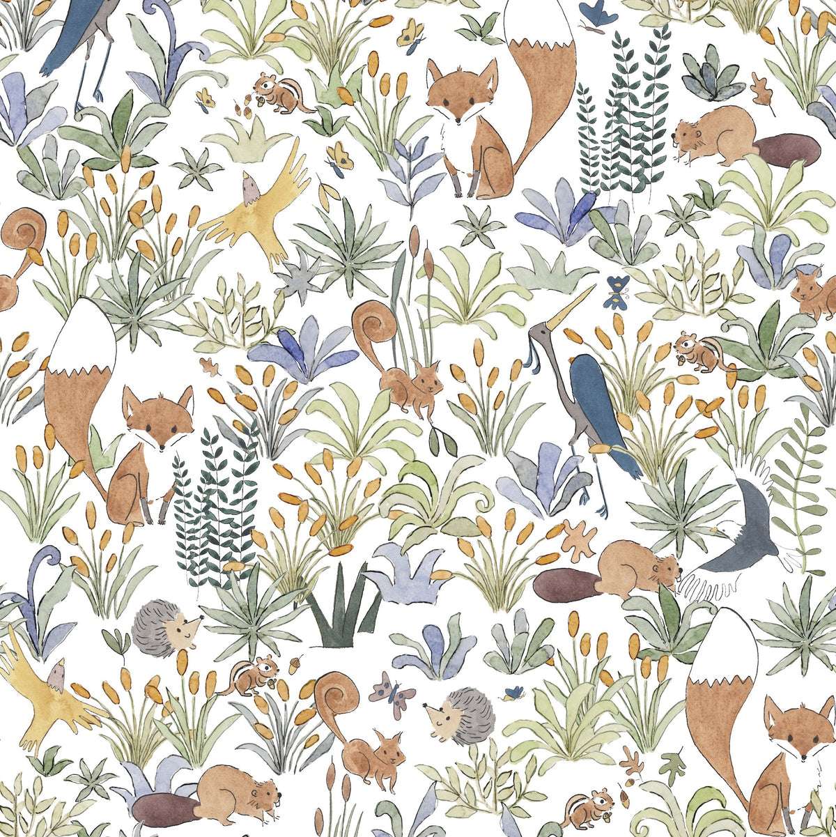Organic Children's Bathrobe - Foxy Forest