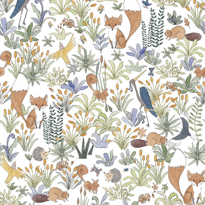Organic Children's Bathrobe - Foxy Forest