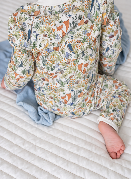 Baby Zippered One-Piece - Foxy Forest