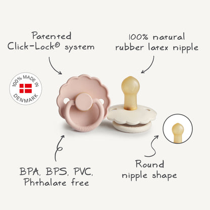 FRIGG Daisy Natural Rubber Pacifier 2-Pack