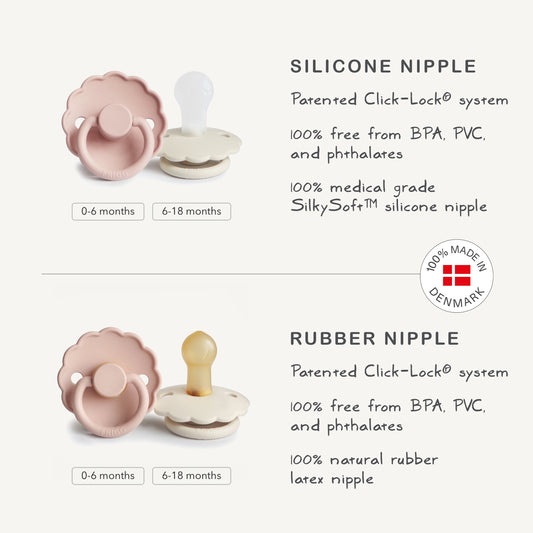 FRIGG Daisy Silicone Pacifier 2-Pack