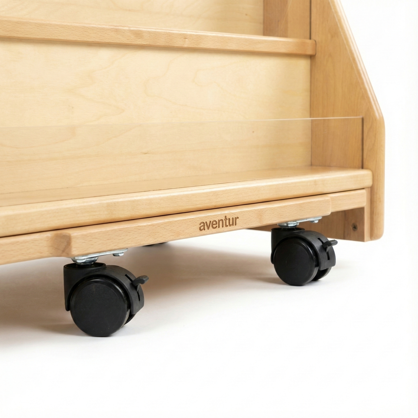 Wooden Classroom Bookshelf – 4 Tier Front-Facing Display | 32" H x 36.5" W x 14.5" D