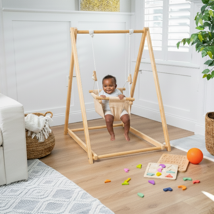 Spruce | Foldable Baby Swing - Gray