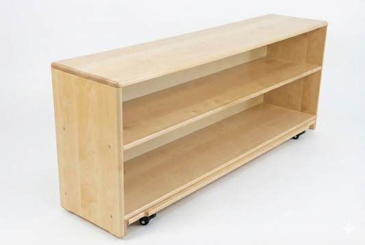 Montessori Classroom Shelf - 5' x 24" - Closed Back