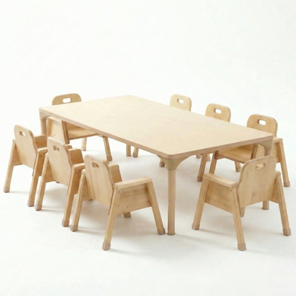 Rectangular Adjustable Kids Classroom Table – 17" to 25" Height | Durable Activity Table for School & Home