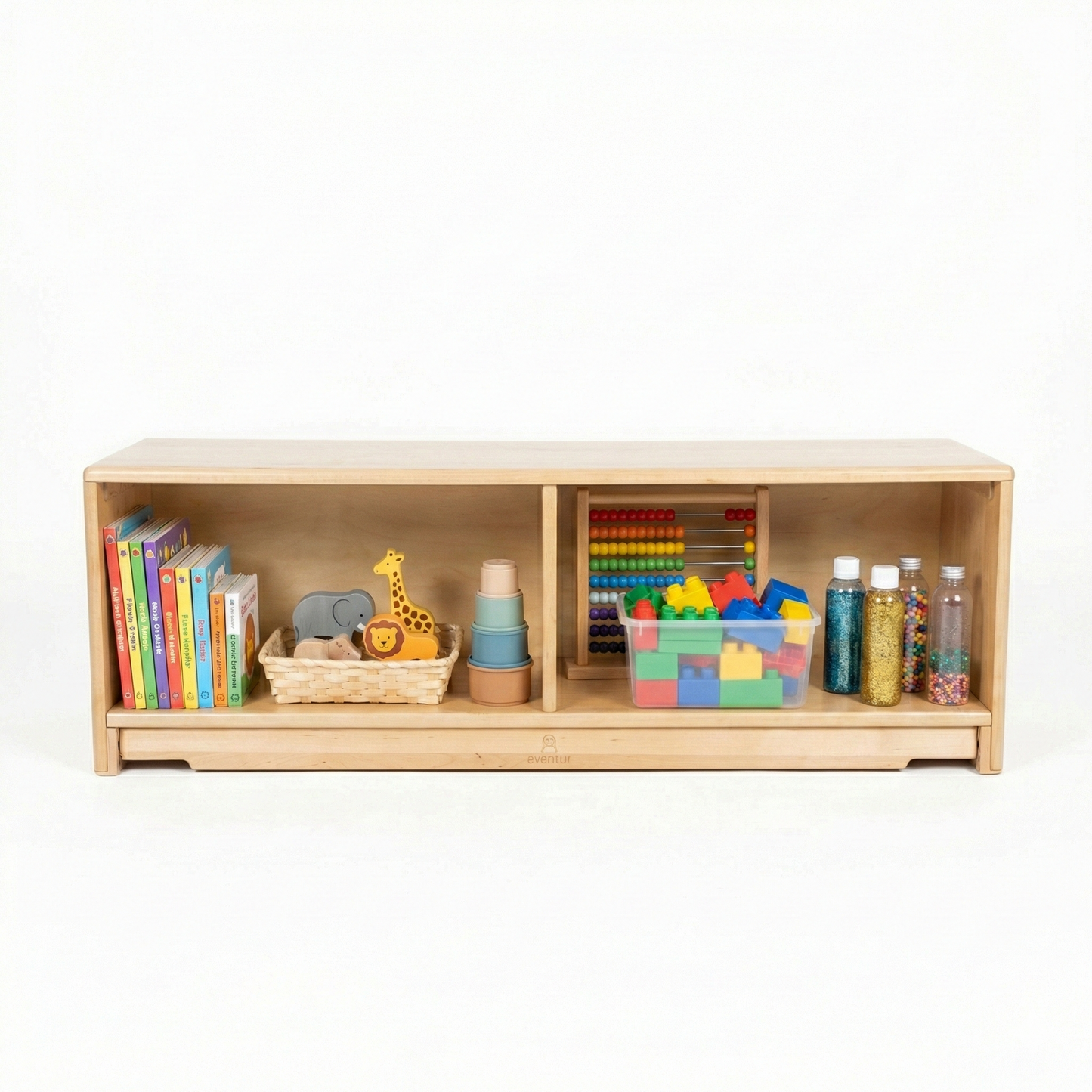 Montessori Classroom Shelf - 4' x 16" - Closed Back