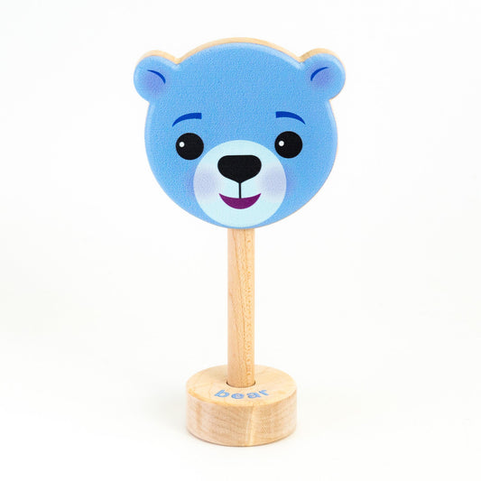 Grasp & Giggle Bear Rattle | Made in the USA 🇺🇸