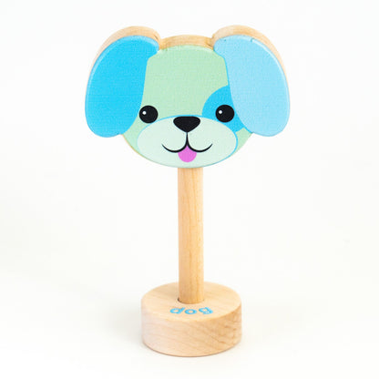 Grasp & Giggle Dog Rattle | Made in the USA 🇺🇸