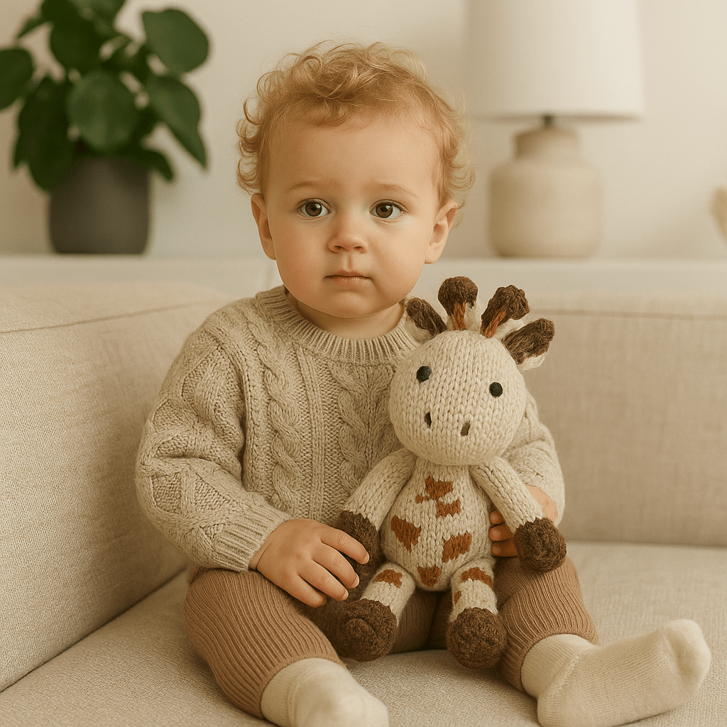 Wool Knit Buddy  | Gerald the Giraffe