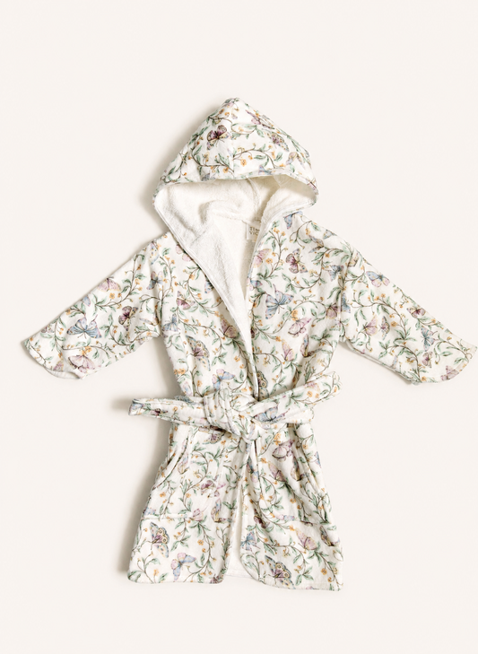 Organic Children’s Bathrobe – Botanical Whisper
