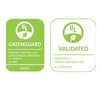 UL/GreenGuard Gold Certified