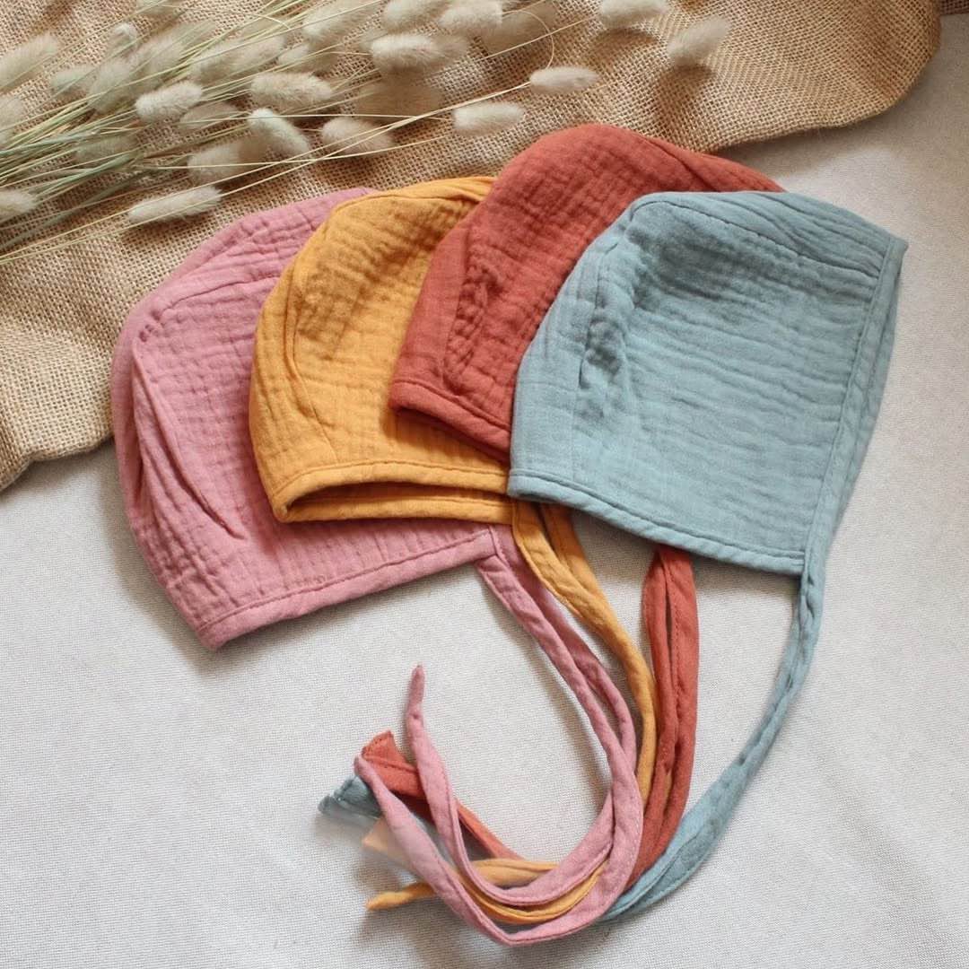 Muslin Bonnet - Teal