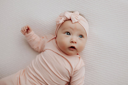 Heavenly Pink Newborn Knotted Baby Gown