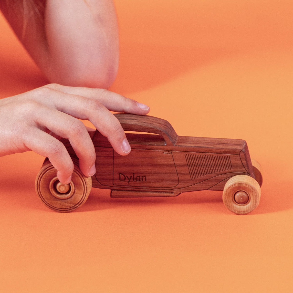 Classic Hot Rod 6" Long | Solid Walnut Wood | Etched Details | Made in the USA 🇺🇸