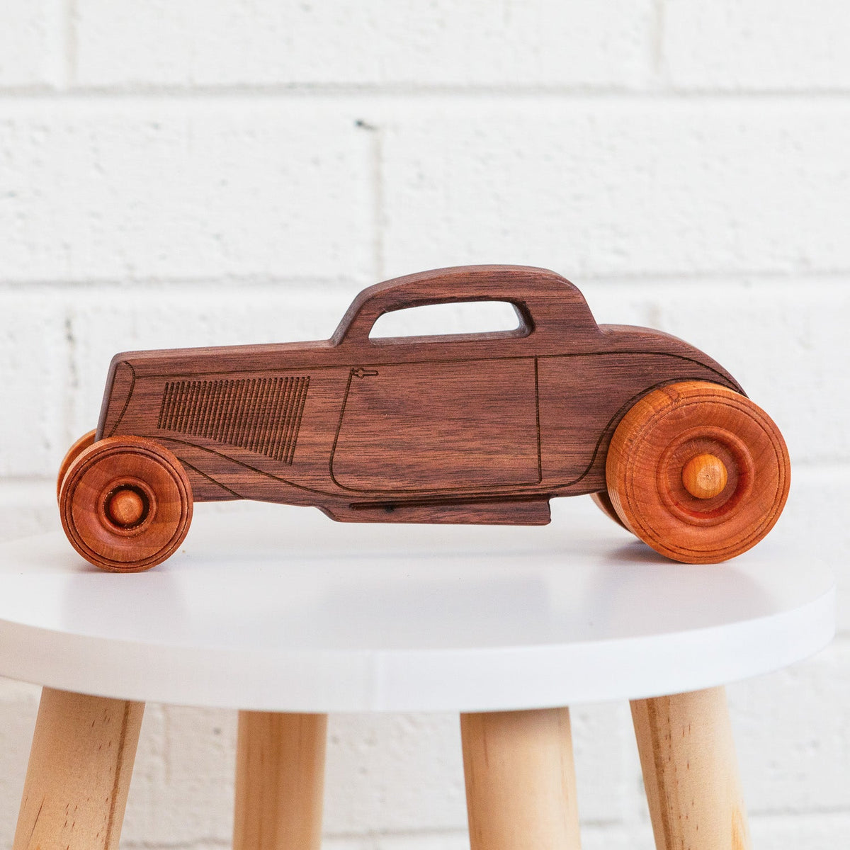 Classic Hot Rod 8.75" Long | Solid Walnut Wood | Etched Details | Made in the USA 🇺🇸
