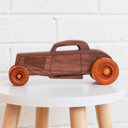 Classic Hot Rod 8.75" Long | Solid Walnut Wood | Etched Details | Made in the USA 🇺🇸