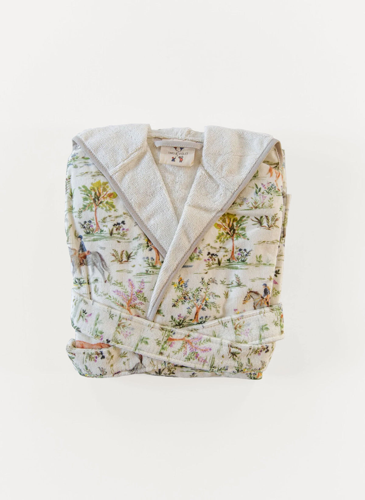 Children's Organic Cotton Printed Bathrobe