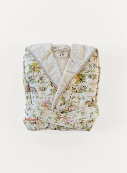 Children's Organic Cotton Printed Bathrobe
