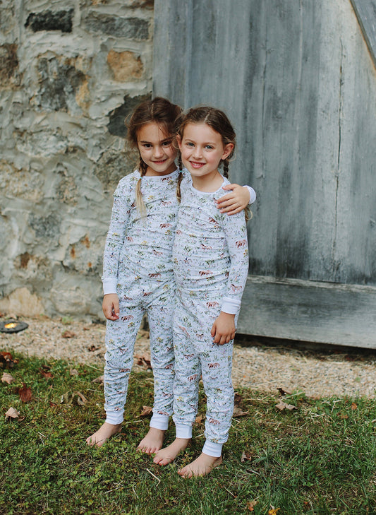 Children's Two Piece Organic Pajamas - Hunter Pace Equestrian