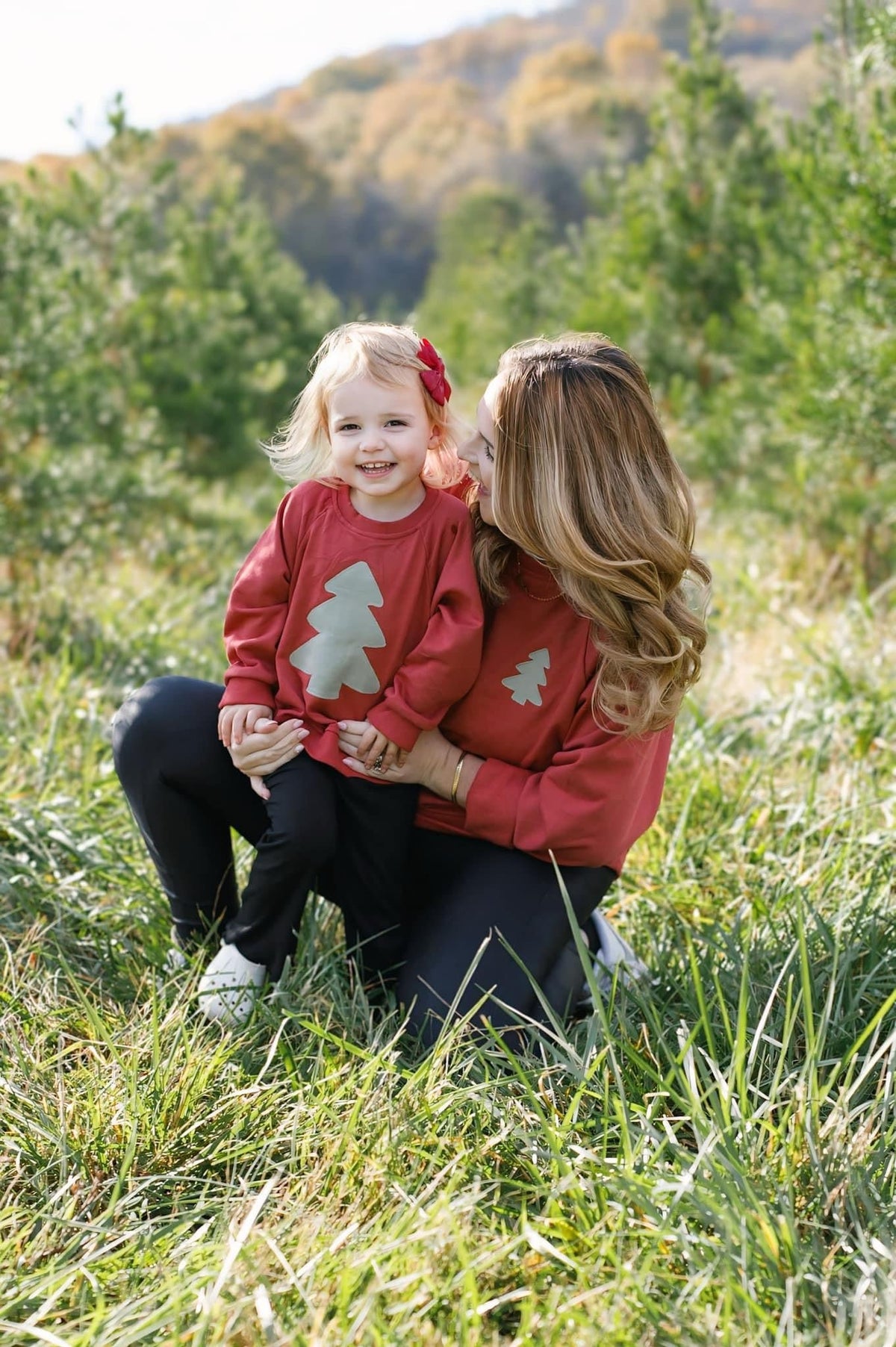 Christmas Tree Applique Sweatshirt