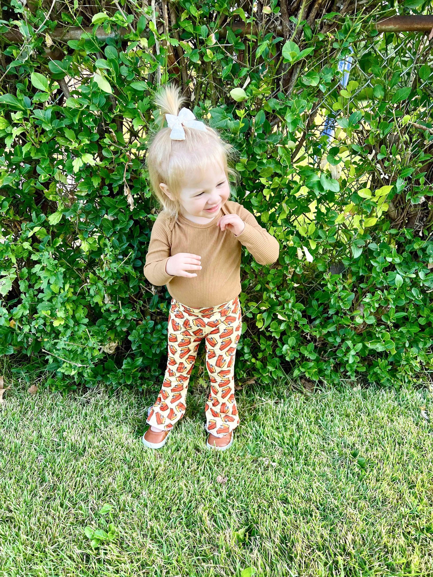 Thanksgiving Pumpkin Pie Bell Bottom Outfit