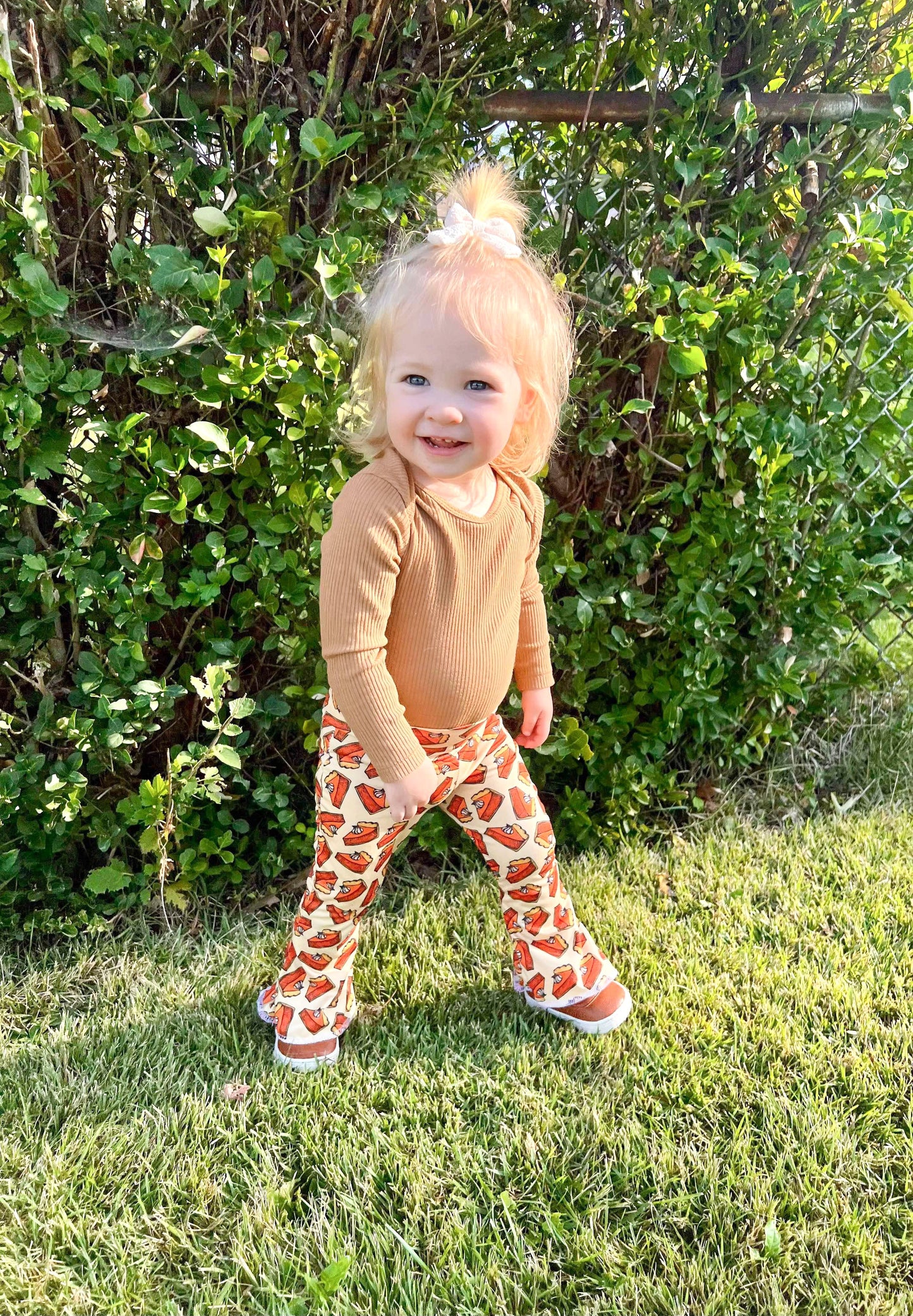Thanksgiving Pumpkin Pie Bell Bottom Outfit