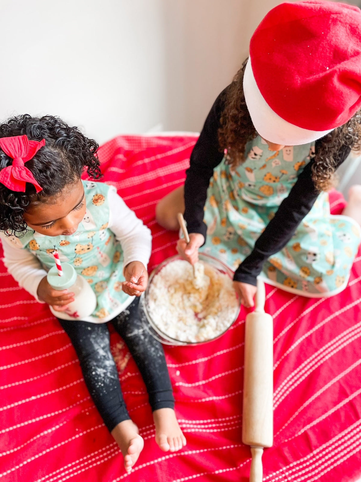 Cookies & Milk Apron - fits sizes youth small through adult 2XL