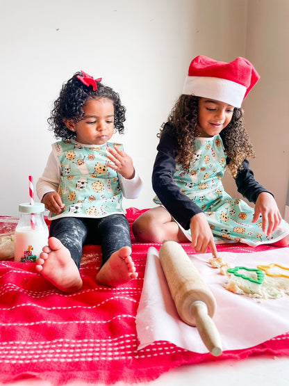 Cookies & Milk Apron - fits sizes youth small through adult 2XL