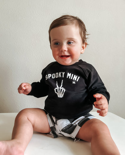 Organic Cotton Spooky Mini Crewneck Sweatshirt