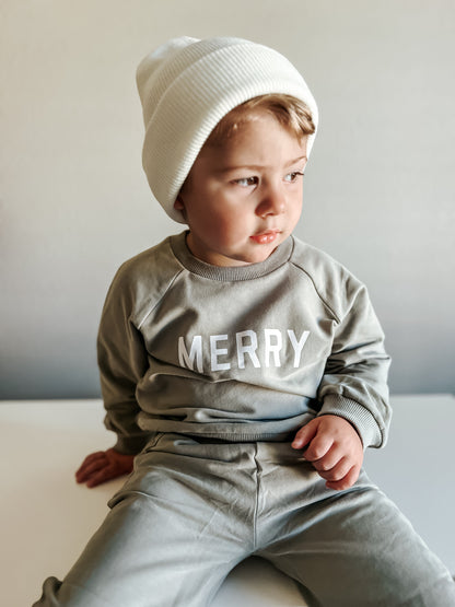 Merry Organic Cotton Crewneck Sweatshirt - Green