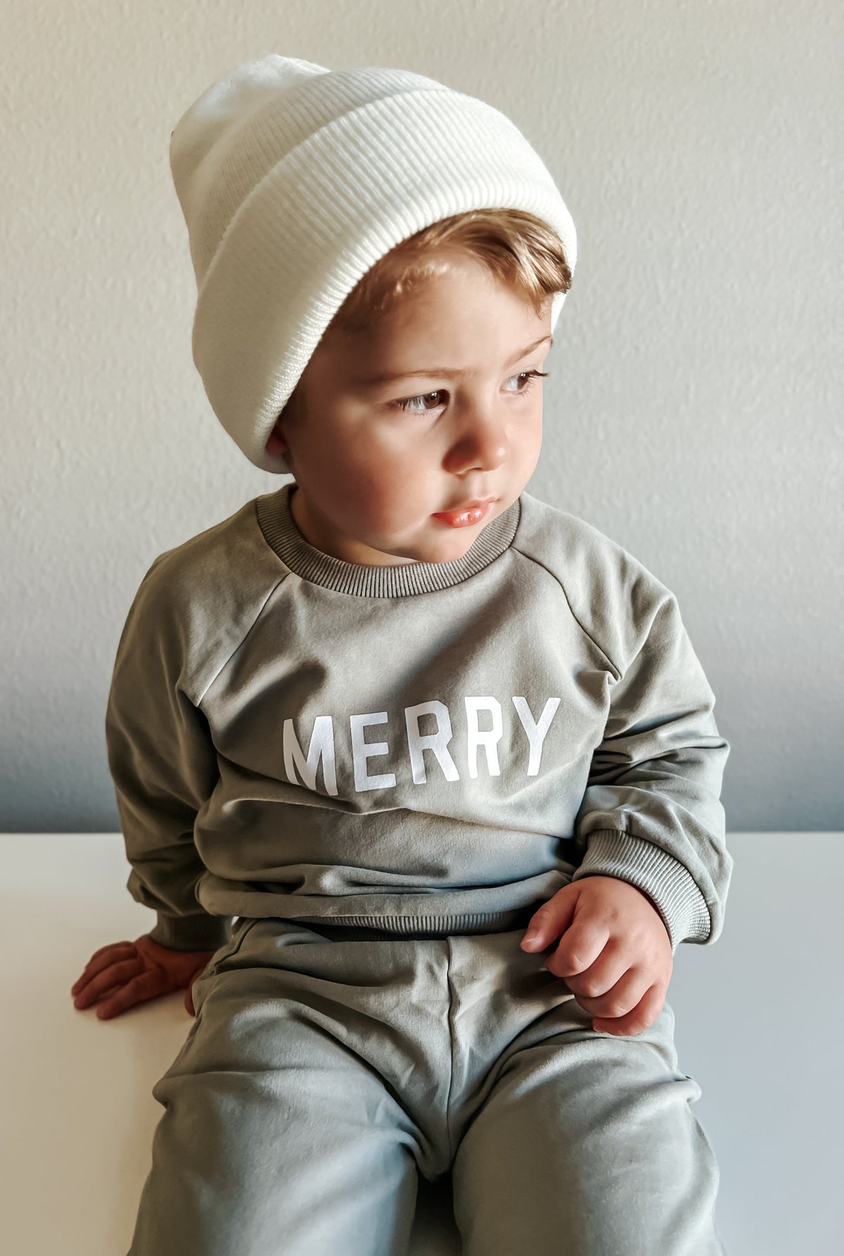 Merry Organic Cotton Crewneck Sweatshirt - Green