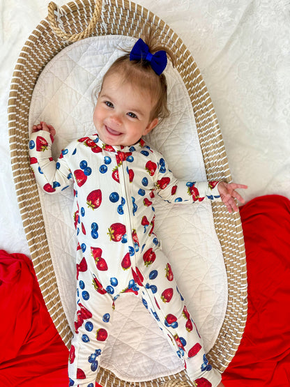 Berry Sweet Bamboo Zippy Romper *12-18 & 18-24m left