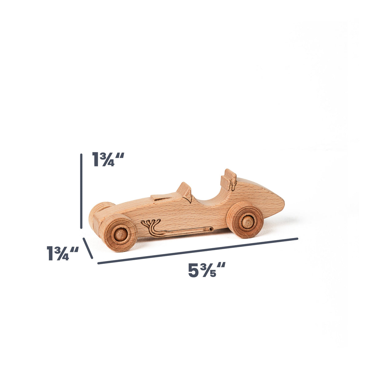 Indy Special Race Car 5.6" Long | Beech Wood | Made in the USA 🇺🇸