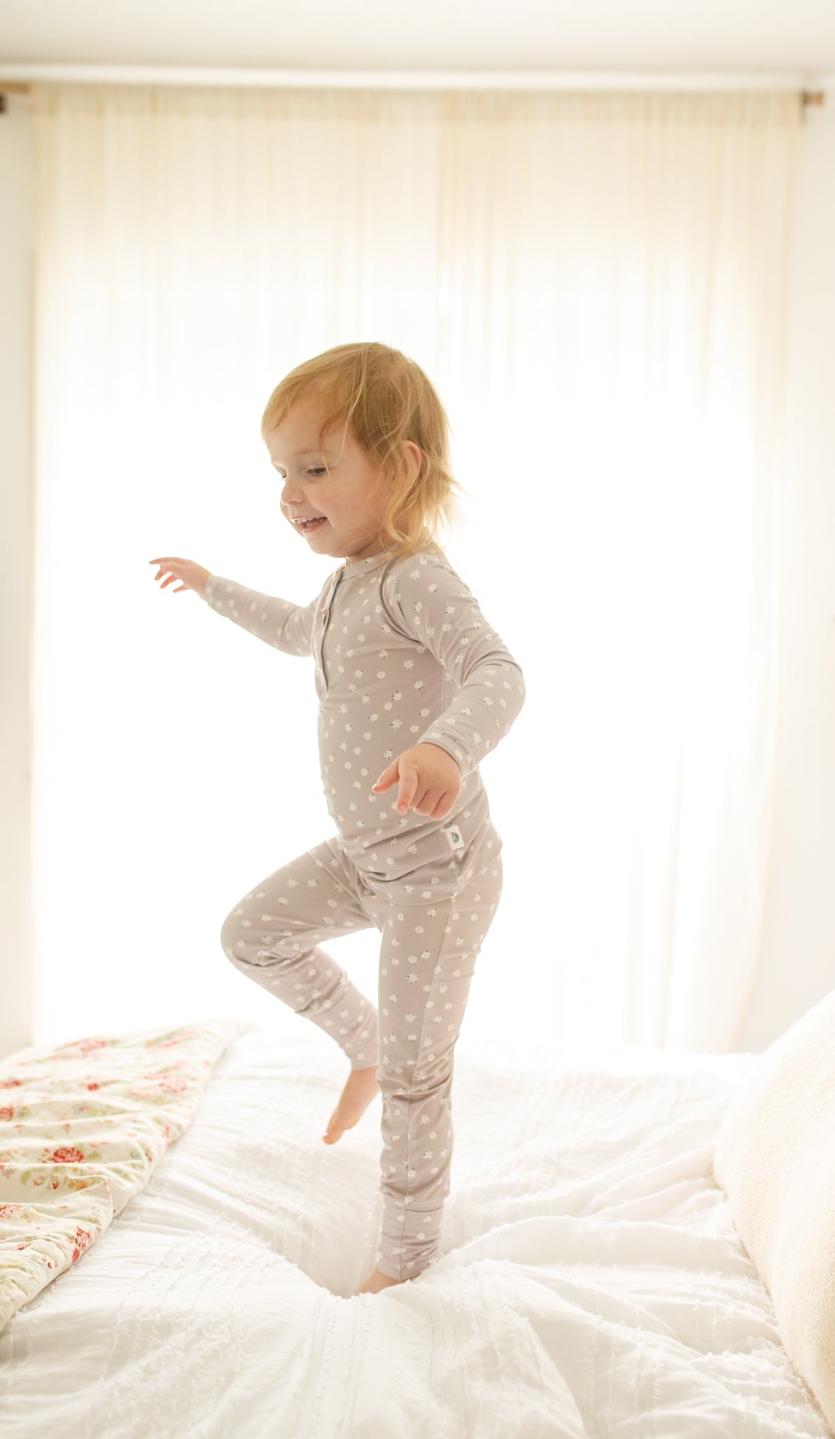 Oopsie Daisy 2pc Henley Bamboo Pajamas - Sizes Newborn & Up!