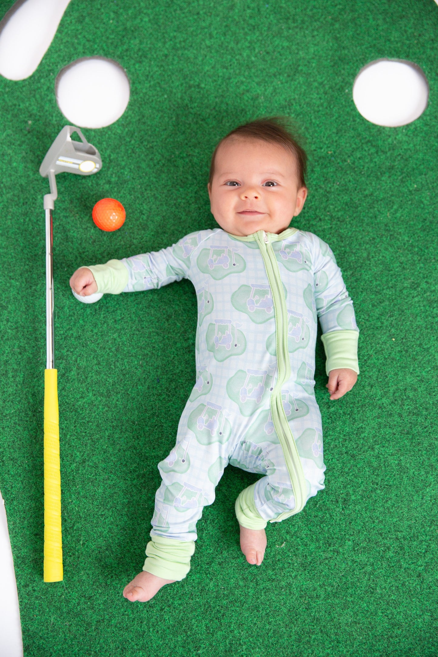 Golf Baby Bamboo Zipper Romper