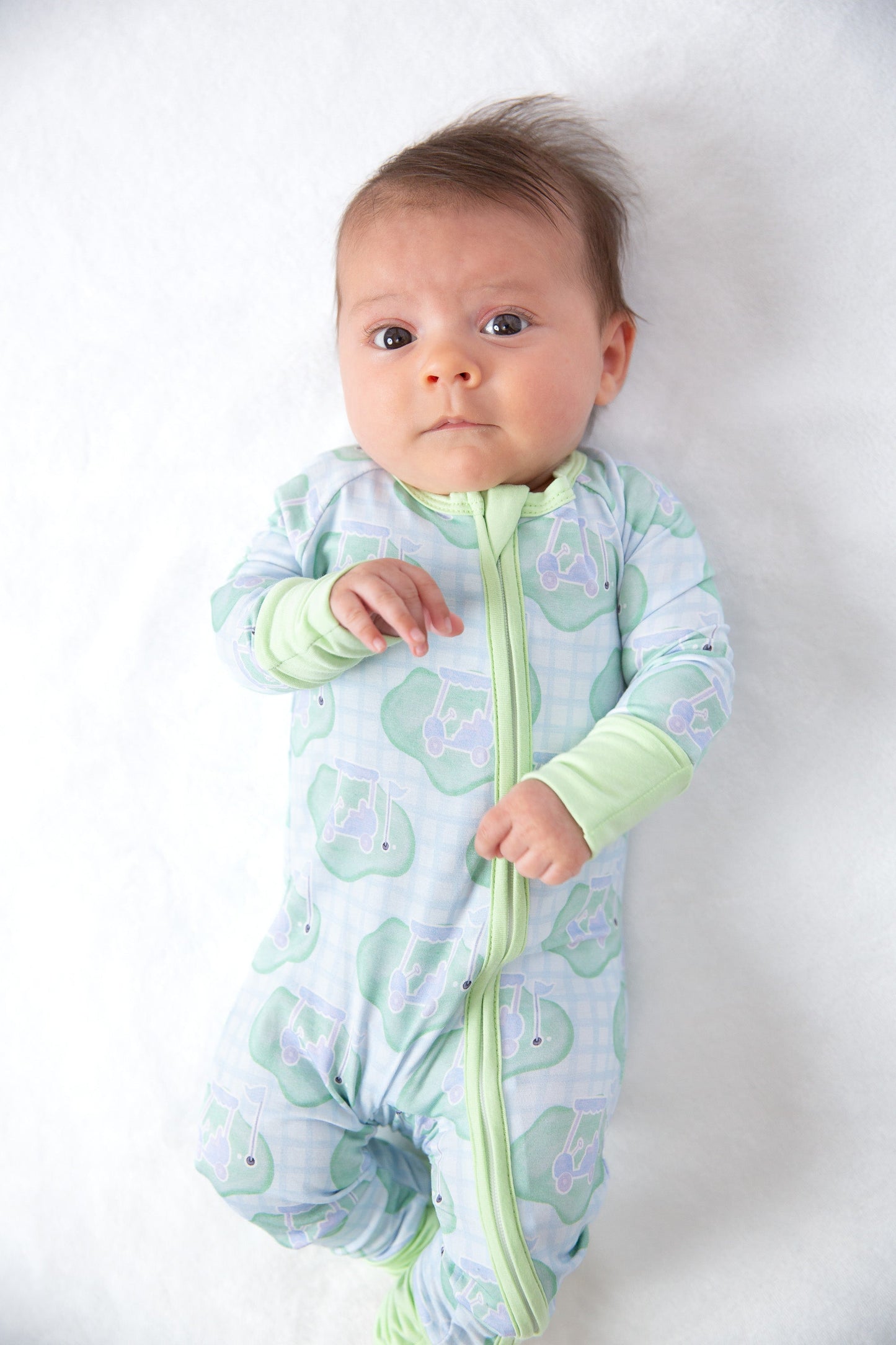 Golf Baby Bamboo Zipper Romper