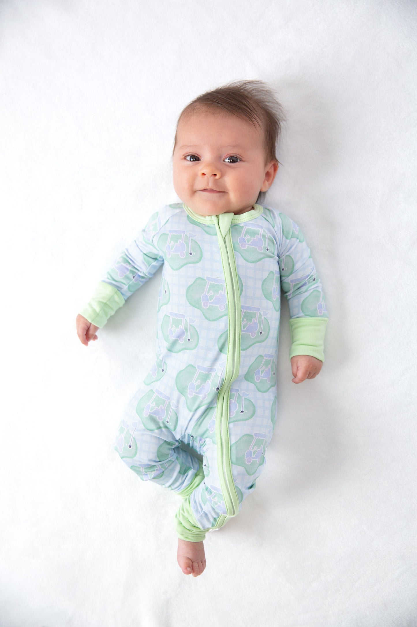 Golf Baby Bamboo Zipper Romper