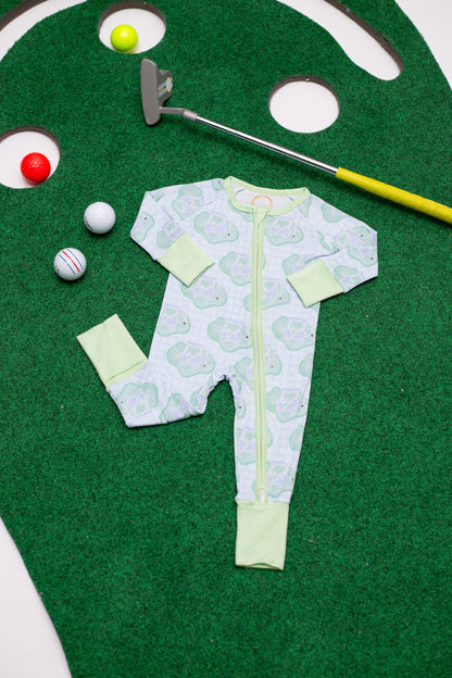 Golf Baby Bamboo Zipper Romper