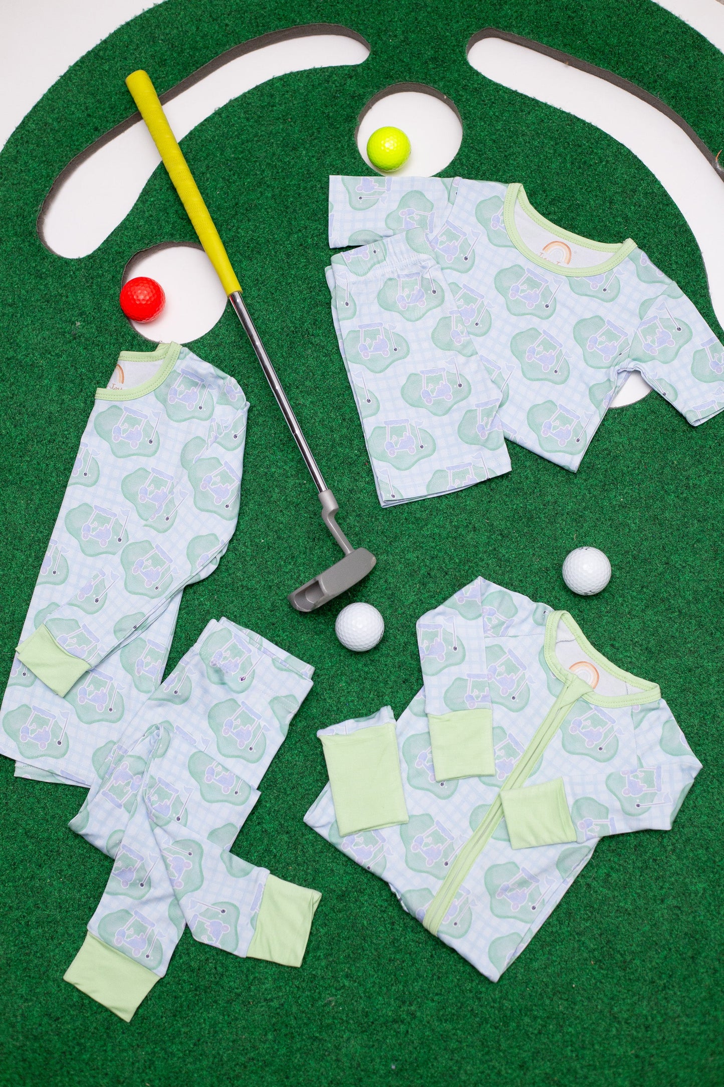 Golf Baby Bamboo Zipper Romper