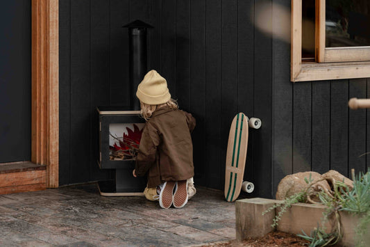Wooden Play Fireplace – Imaginative Indoor Pretend Play