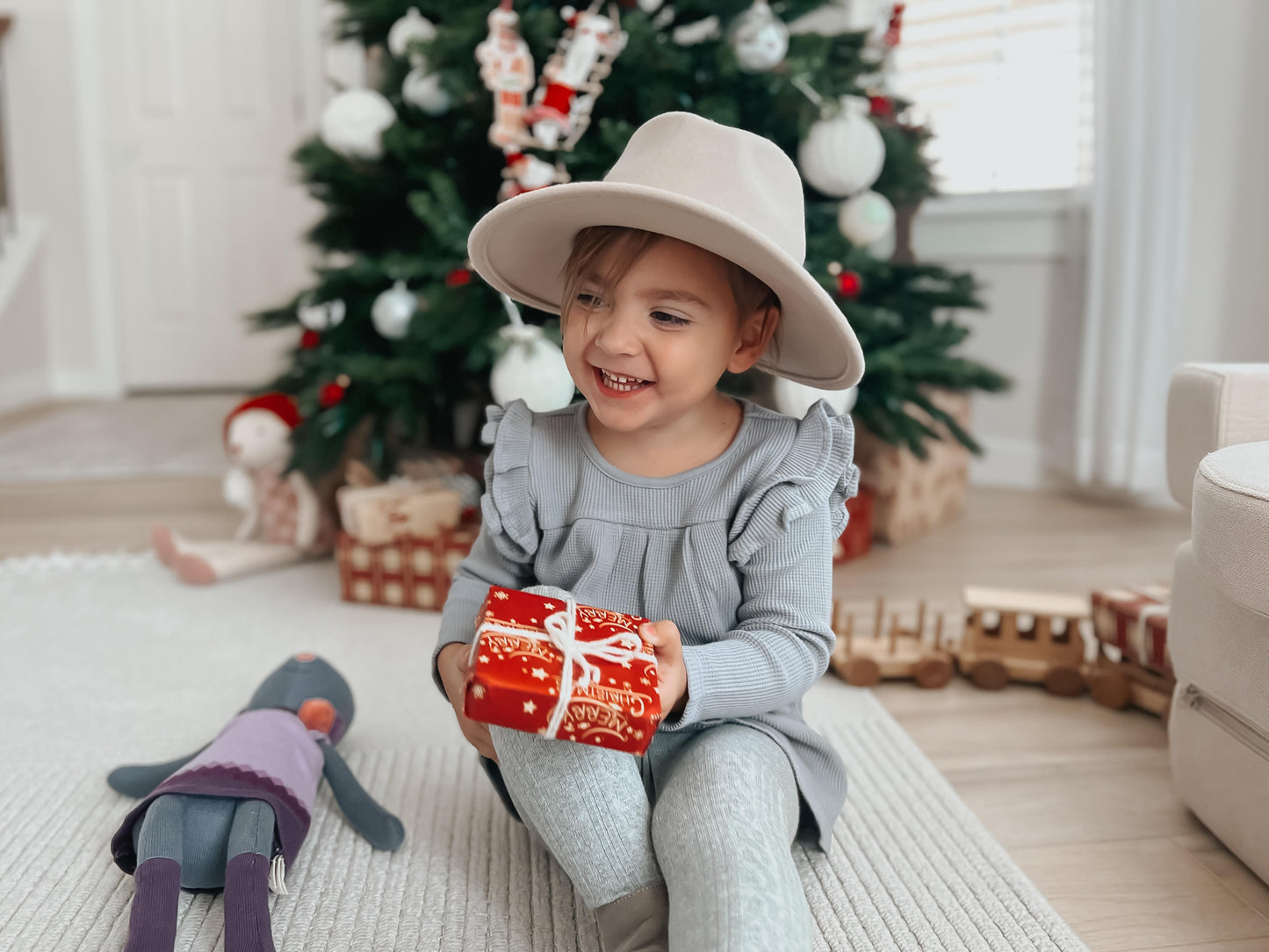 Knit Bunny Plush - Lila