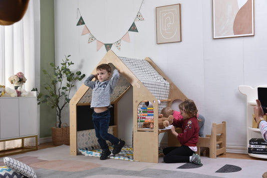 Flair | Playhouse & Sensory Desk - Black & White