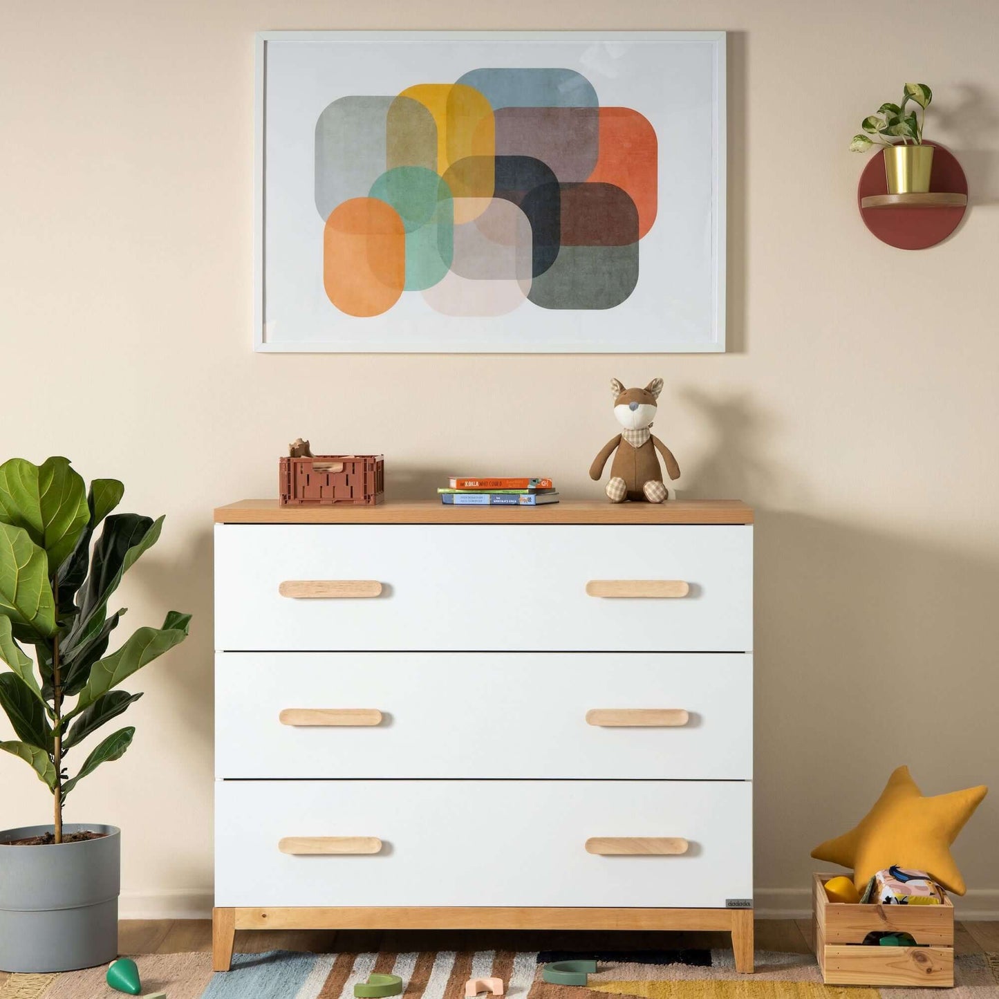 LaLa Little 3-drawer Nursery Dresser