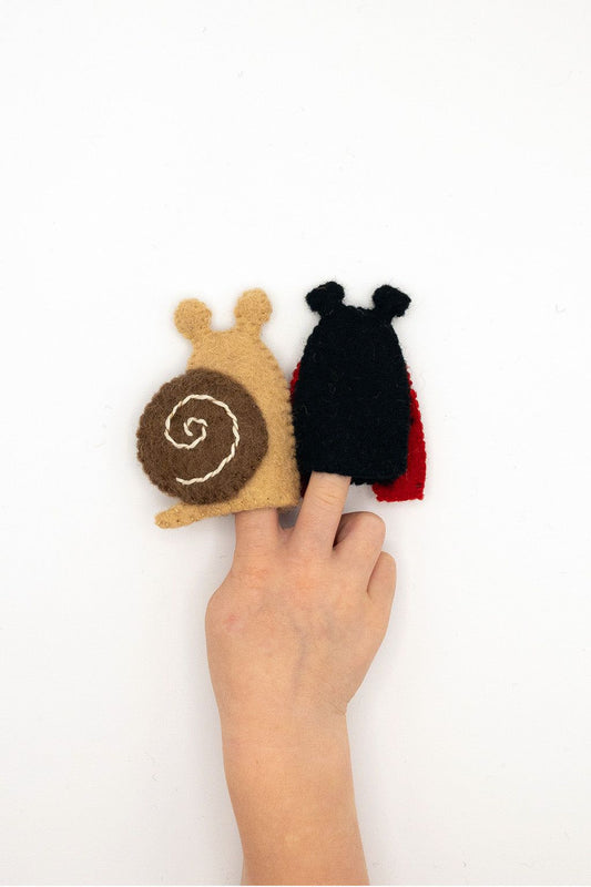 Ladybug & Snail Puppet Set