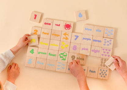 ABCs & 123s Magnetic Learning Tiles – Montessori-Inspired, Colors and Counting | Made in the Canada | Printed in the USA 🇺🇸