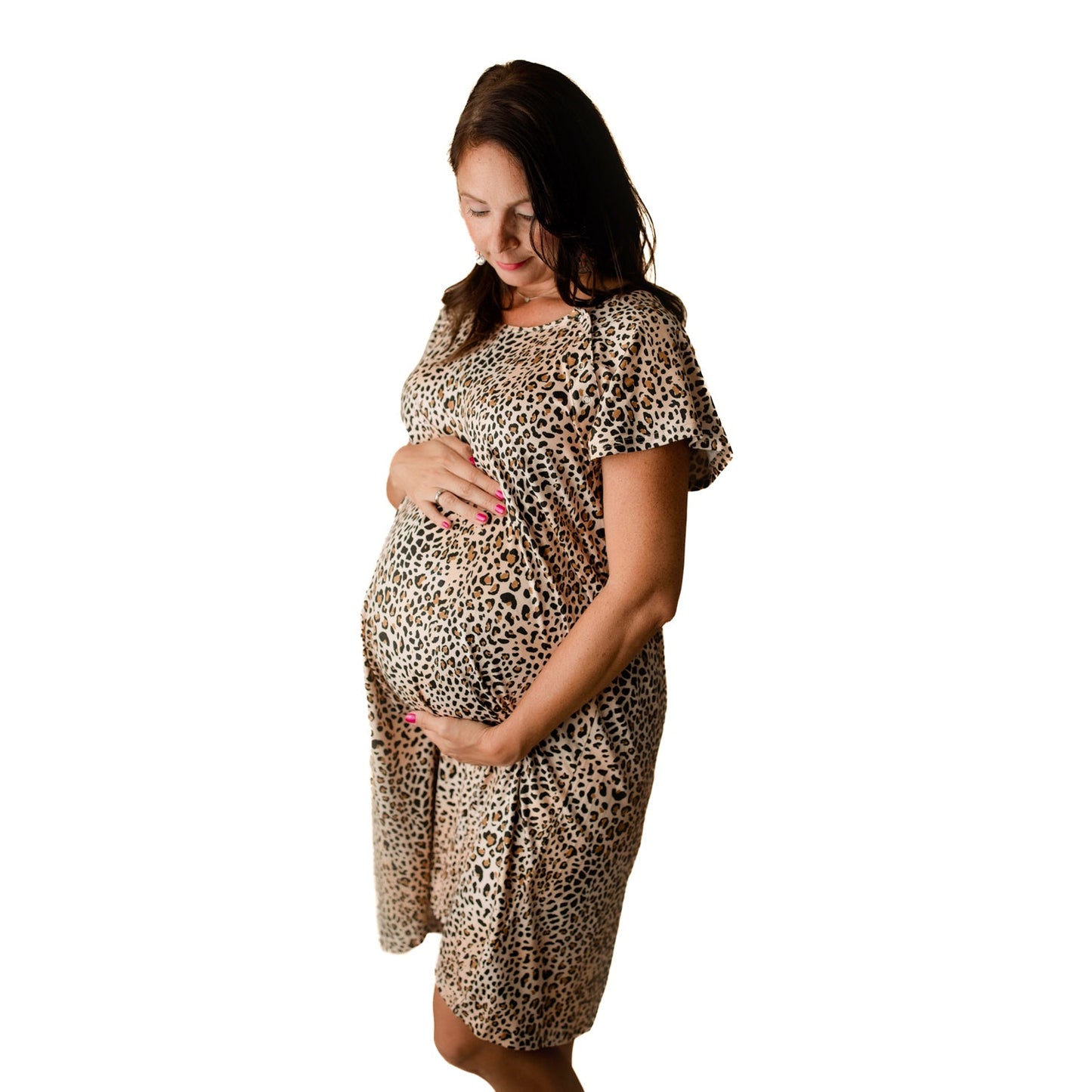 Leopard Print Labor & Delivery Nursing Hospital Gown
