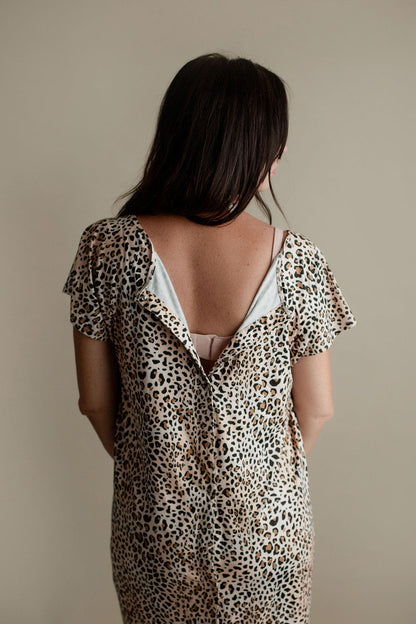 Leopard Print Labor & Delivery Nursing Hospital Gown
