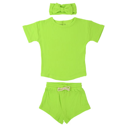 Lime Green Waffle Set