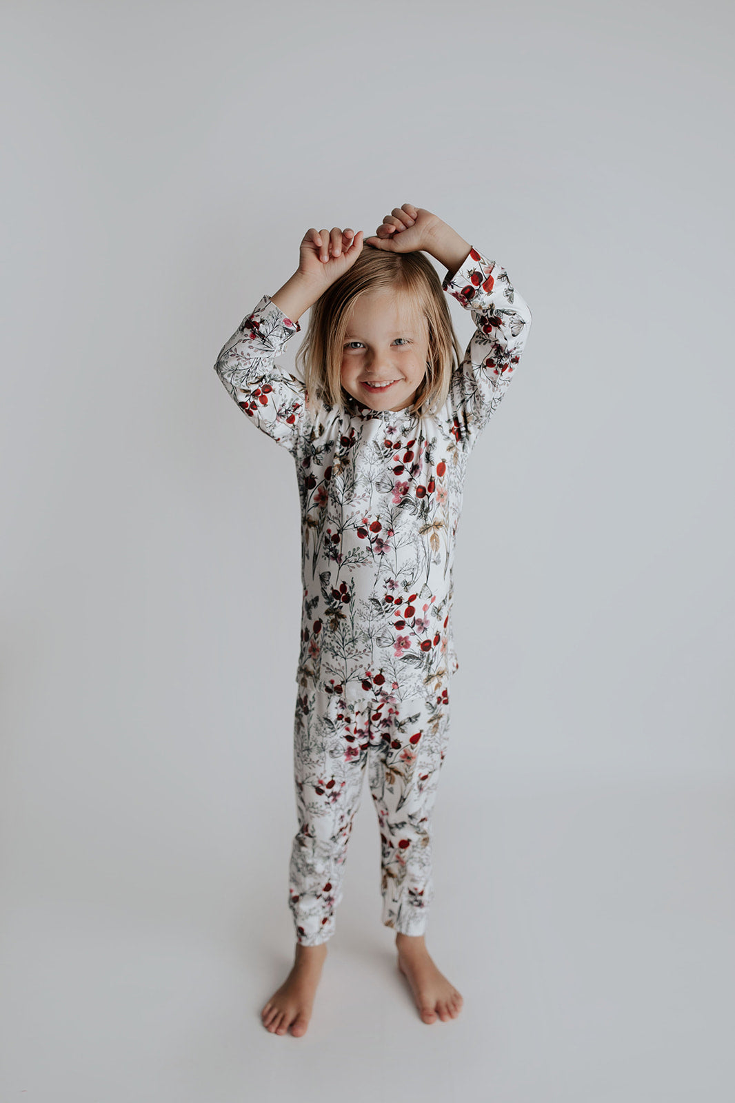 Floral Girls Kids Pajamas