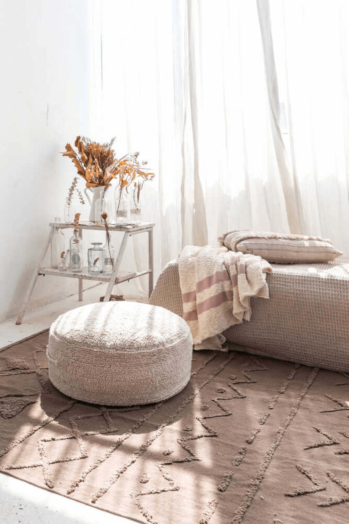 Chill Pouf Floor Cushion, Natural